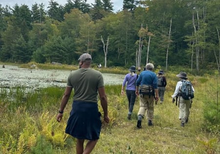 Group on a hiking trail