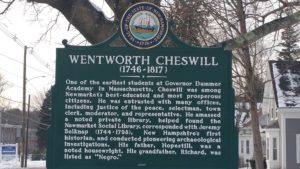 Wentworth Cheswell marker, Newmarket NH