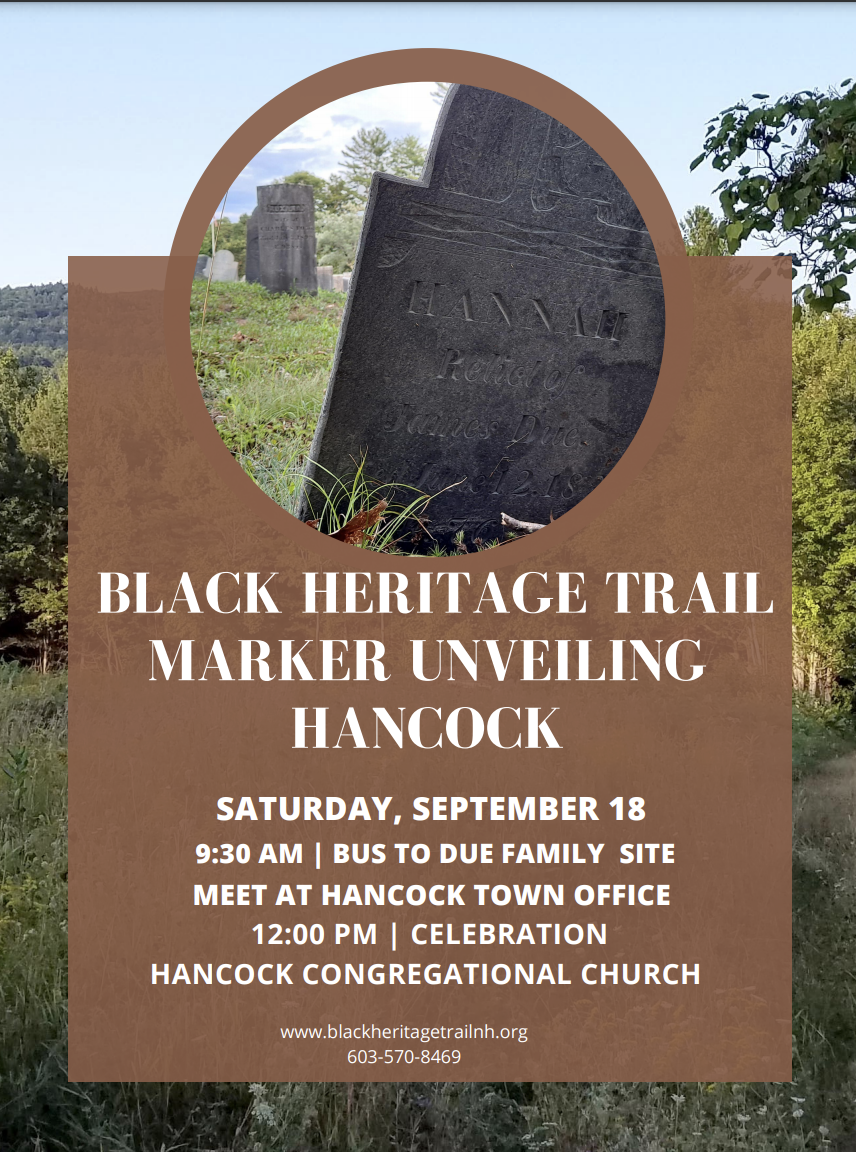 Black Heritage Trail of NH to add new markers in Milford, Nashua