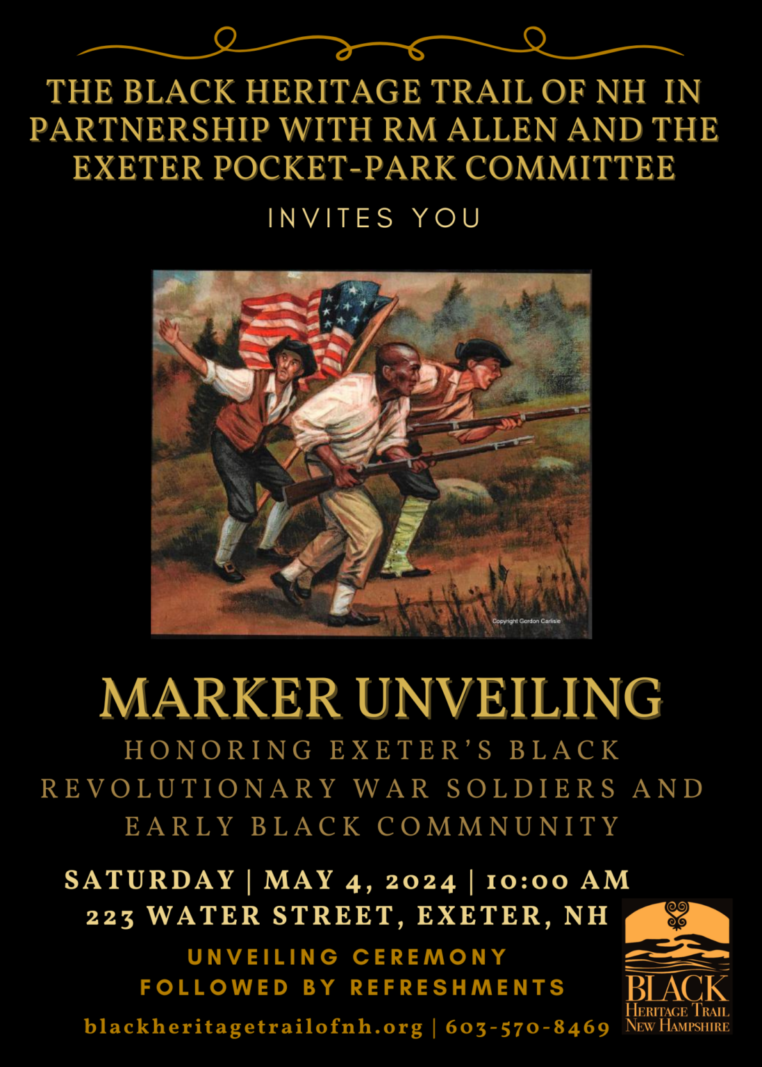 Exeter Marker - Black Heritage Trail NH